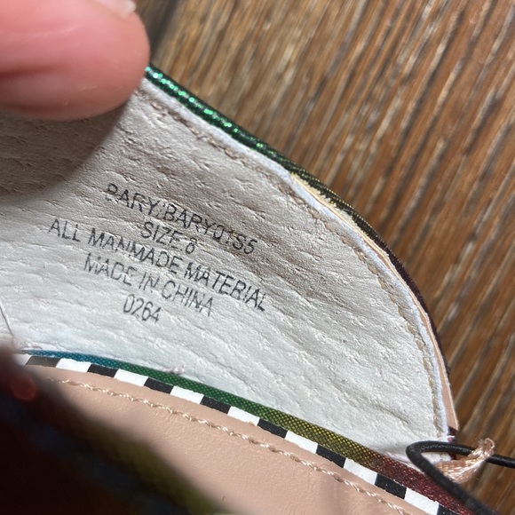 Betsey Johnson New Rainbow Bary High Heels New Size 8 - Picture 11 of 16